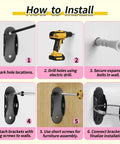 How to install Heavy Duty Anti Tip Furniture Anchors Six Pack Kid Safe Wall Straps for Dresser Stability with step-by-step guide.