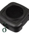 7.3 Quart Oil Drain Pan with lid, pour spout, and filter drain screen for automotive fluids, spill-free cleanup for your driveway and garage.