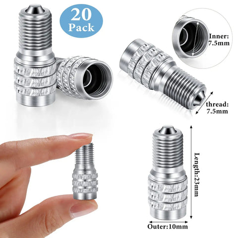 20 Pack Double Seal Valve Stem Caps For High Pressure Tires With Flow Through Design Copper Built To Last Construction Rust Resistant