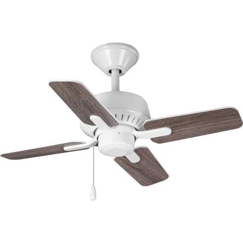 Drift Collection 32 Inch Four Blade Ceiling Fan With Whisper Quiet Motor And Energy Efficient Air Circulation For Small To Mid Sized Rooms