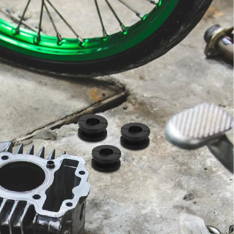 10 Pack Rubber Grommet Kit For Motorcycle Side Covers And Fairings Durable Black Rubber Easy Install Lightweight Replacement Parts For Ride Ready Performance And Daily Motorcycle Maintenance, black grommets on engine parts