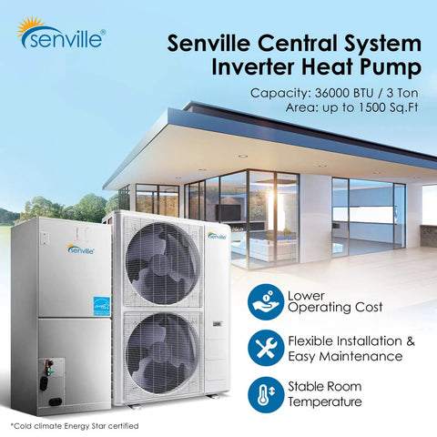 3 Ton Central Air Conditioning System Upgrades Your Property With A Kickass High Efficiency Variable Speed Mini Split Heat Pump Inverter For No Sweat Year Round Smart Climate Control