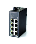 8 Port Gigabit Industrial Ethernet Switch Unmanaged No Frills Plug And Play With DIN Rail And Wall Mount UL Listed Fanless Heat Tolerant