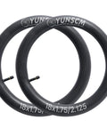 Two Pack 18 Inch Bike Tubes Fits 18x1.75 To 18x2.125 Tires AV32mm Schrader Valve 47/57-355 Premium Butyl Rubber With Reliable Seal