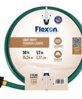 Half Inch Fifty Foot Reinforced Garden Hose With Knitted Nylon Reinforcement Weather Resistant Vinyl Cover Built Tough