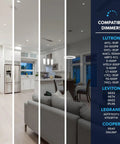 Ceiling Game Changer 12 Pack 4 In LED Recessed Lights With J Box, Adjustable 5 CCT showcased in a modern kitchen.