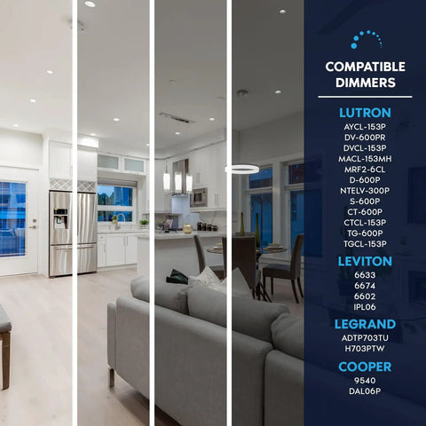 12 Pack 4 Inch Led Recessed Lights With Ready Mount Jbox Switches 5Cct Warm To Cool Dimmable Fixtures 1000 Lumens shown in modern kitchen setting.