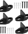 4 Pack Barn Door Floor Guides Adjustable Sliding Door Bottom Guide Floor Mount Heavy Duty T Shape Anti Jump Stability Support