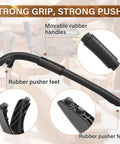 Skip The Bandages With This Heavy Duty Miter Saw Hold Down Stick designed to shield knuckles, featuring movable rubber handles and pusher feet.
