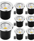 Must Have Low Voltage 12V 7W In Ground COB LED Landscape Lights 700 Lumens Each IP67 Waterproof Well Lights For Backyard Garden Walkway