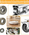 60 Piece Ball Bearings Kit Including 693ZZ 623ZZ 624ZZ 685ZZ 687ZZ 627ZZ Six Sizes With Double Metal Sealed Shielded Carbon Steel Deep Groove Bearings And Pro Grade Handy Storage Box For Your Motor Projects, high-speed sealed bearings for motors and wheels