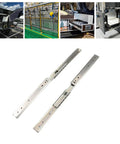 Two Pack 8 Inch Drawer Slides With Full Extension Ball Bearing Runners Heavy Duty Cold Rolled Steel Side Mount Hardware For Gaming Cabinets And Electronics Smooth Silent Glide, full-extension slide pair