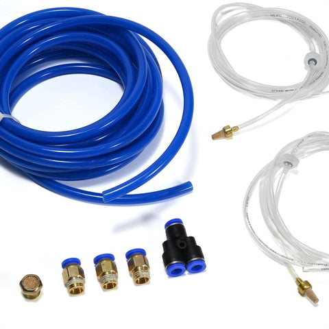 Pro Grade 3L Coolant Lubrication Misting System For CNC Machines With Dual Sprayer Nozzles, solenoid valve, and air filter components