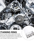 External Retaining Ring Kit 1.5 To 15mm Silver E Clips, 400Pcs Circlip Assortment With Pliers, Rust Resistant Black Oxide Finish, Wide Range Of Sizes For Automotive, Machinery, DIY Projects And Everyday Garage Fixes on engine parts