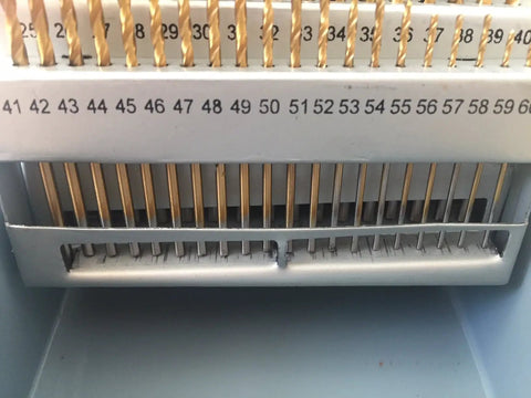 60 Piece Titanium Nitride Coated Drill Bit Set With Indexed Case High Speed Steel Sizes 1 Through 60 From 0.228 In To 0.040 In