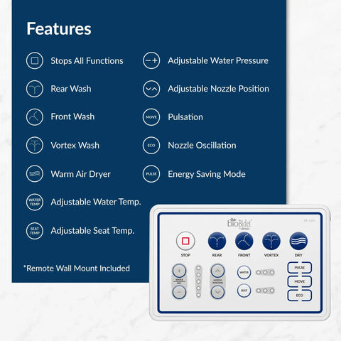 Level Up Your Restroom Game With This Hot Selling Heated Bidet Toilet Seat Serving Relaxing Warm Water Wash Plus Snappy Air Dryer Zero Plumbing Setup You Guys Can Mount Solo Gentle Slow Closing Seat With Easy Remote Polished White Finish