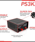Universal Compact Benchtop Power Supply 12V DC 2.5 Amp Linear Regulated AC To DC Converter with cooling fan and screw terminals