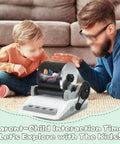 Parent and child using Rock Tumbler Kit With 7 Day Digital Timer Detachable Mini Electric Stone Polisher DIY Gemstone Grinder