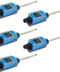 Five Pack Momentary Limit Switch Travel Switch Kit With Flexible Coil Spring Rods For CNC Mills Lasers Plasma Routers And Arduino Projects NC NO Contacts Pro Grade DIY Friendly