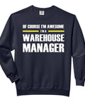 Warehouse Manager Pride Sweatshirt For Adults With Soft Washed US Cotton Garment Dyed Black Relaxed Fit Laid Back Comfort