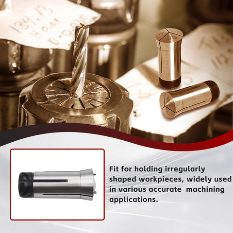 Rugged Shop Favorite 5C Emergency Tool Steel Collet 1/16 Inch for Lathe and CNC Machine Fixtures with drill bit.