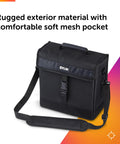 Image of TA91 Rugged Carrying Pouch With Adjustable Shoulder Strap, Compact Organizer For Meters And Accessories, featuring rugged exterior, flexible compartments, and soft mesh pocket.