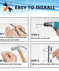 Installation steps for Three Rod Wall Mount Fishing Rod Holders For Garage And Wall Storage Organizer Gear Equipment