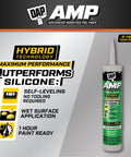 Gray Concrete Sealant For Driveways, Steps, And Sidewalks, All Weather Tough As Nails Hybrid Polymer Sealant, 9 Oz tube