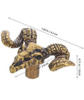 Brass Goat Head Cabinet Knob Pull Handle Vintage Animal Drawer Knob for Kitchen Cabinets and Dresser