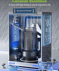 Salt spray test chamber demonstrating corrosion resistance testing for lug nuts, ensuring long service life with 72-hour exposure.