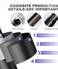One Inch Adjustable Heavy Duty Curtain Rod With Extra Long Range From 30 To 240 Inches Matte Black Finish Features