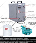 Heavy Duty Workhorse 15 Kw 30 To 100 Khz High Frequency Induction Heater Furnace water cooling setup with pump and tank.