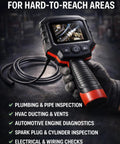 Clear View Borescope With 2.4 Inch LCD Screen And 8.5mm Waterproof Camera 38 Inch Flexible Cable used for hard-to-reach areas