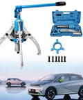 Shop Grade Hydraulic Wheel Puller And Bearing Hub Separator With 360 Rotating Pump Badass Alloy Steel Claw Jaws For Tough As Nails Rusty Gears Flanges And Bearings 20 Ton Capacity with kit