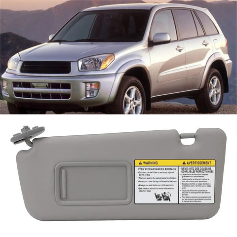 Left Driver Side Sun Visor With Makeup Mirror Replacement for 2004 To 2005 Models OE 7432042420B0 in front of SUV
