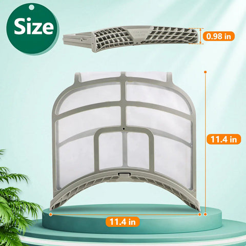 Lint Filter Assembly For LG Dryers Gray By Ken-More Plug And Play Direct Replacement Dryer Lint Filter Screen Compatible With DLEX5000K