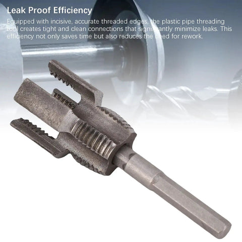 HaloVerde 1/2 Inch Pipe Threader Tool For Cleaning Clogged Threads, alloy steel threading die showcasing precise threaded edges.
