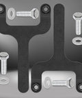 Heavy Duty Rear Bar Pin Flag Nut Kit To Swap Out Busted Shock Mounts On Your Ride Fits 1984 To 2001 Jeep Cherokee XJ with bolts and washers.