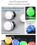 Heavy Duty Industrial LED Indicator Lamp 24V Green Continuous Light Switch IP65 Waterproof And Dustproof Warning Signal Light