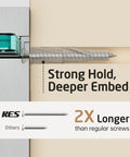 Installation detail of Floating Glass Bathroom Shelf 16 Inch Tempered Glass Wall Shelf With Brushed Nickel Brackets Dope Space Saving Organizer 2 Pack Easy Install Built To Last highlighting long screwing mechanism.