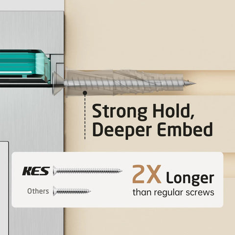 Installation detail of Floating Glass Bathroom Shelf 16 Inch Tempered Glass Wall Shelf With Brushed Nickel Brackets Dope Space Saving Organizer 2 Pack Easy Install Built To Last highlighting long screwing mechanism.