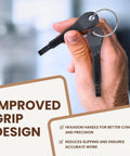 Hella Handy Pocket Screwdriver Set Pack Of Two Keychain Multitool Everyday Gear Portable Repair Kit showing improved grip design.