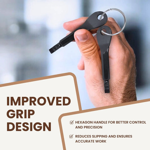 Hella Handy Pocket Screwdriver Set Pack Of Two Keychain Multitool Everyday Gear Portable Repair Kit showing improved grip design.