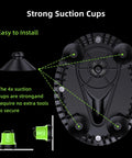 Bottom view of 660 GPH Submersible Water Pump with strong suction cups for ponds, fountains, hydroponics, and more, easy installation