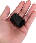 Hand holding U Shaped Chair Leg Protectors Anti Slip No Scratch Glides For 25 To 30mm Round Tubes Black 32 Pack Heavy Duty Universal Fit