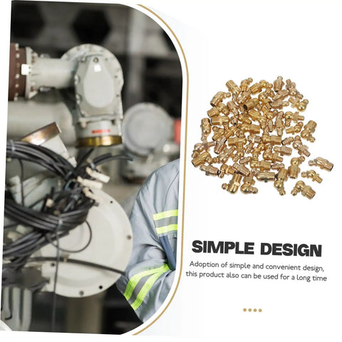 Lock Clamp Type Grease Nozzle Kit With Brass Fittings SAE Zerk Straight Nozzles Angled Grease Tool Replacement parts