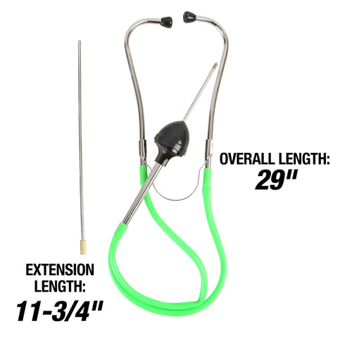 Engine Noise Diagnostic Stethoscope For Cars And Trucks, Universal Fit Auto Tool For Mechanics, shown with 29" length