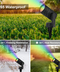 Lit Smart RGBW Color Changing Landscape Lighting Kit 3 Pack Outdoor Spotlight Set With App Control Waterproof Yard Lights