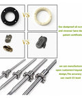 Premium SFU1605 Ball Screw With Ballnut For CNC Machines showing comparison of oil scrapers and components, C5 precision design.