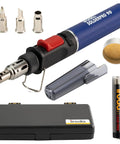 SolderPro 90K Professional Butane Soldering Iron Kit Cordless Plug and Play 3 in 1 Tool for Quick Start 53 Minute Runtime Includes Case and Tips